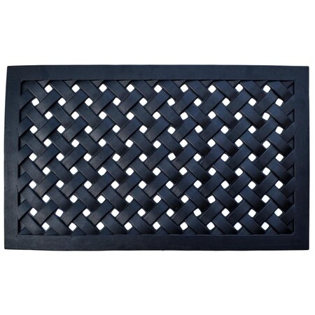 Imports Decor Outdoor Braided Door Mat, Black 821RBM-XL